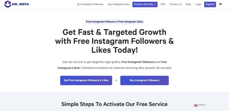 Mr. Insta - Instagram Marketing - Follower and Growth