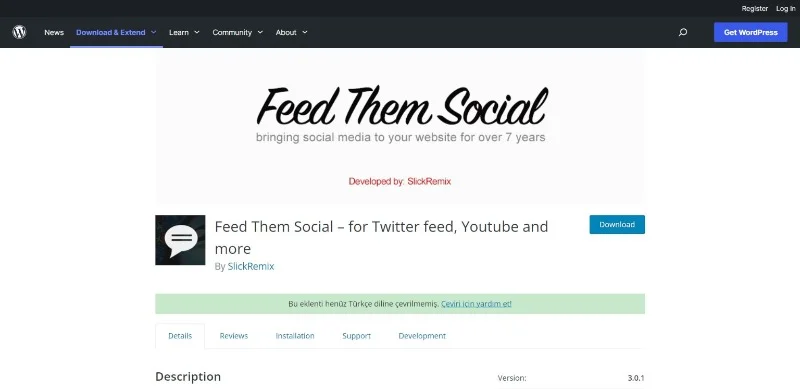 Feed Them Social - Twitter Marketing - WordPress Plugins
