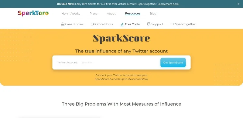 SparkToro - Twitter Marketing - Analytics Tools