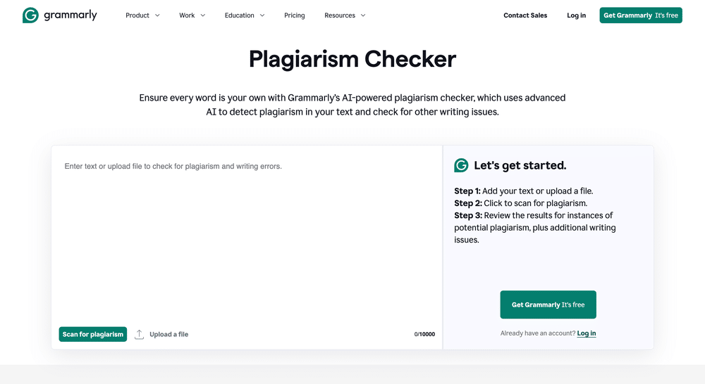 Grammarly Plagiarism